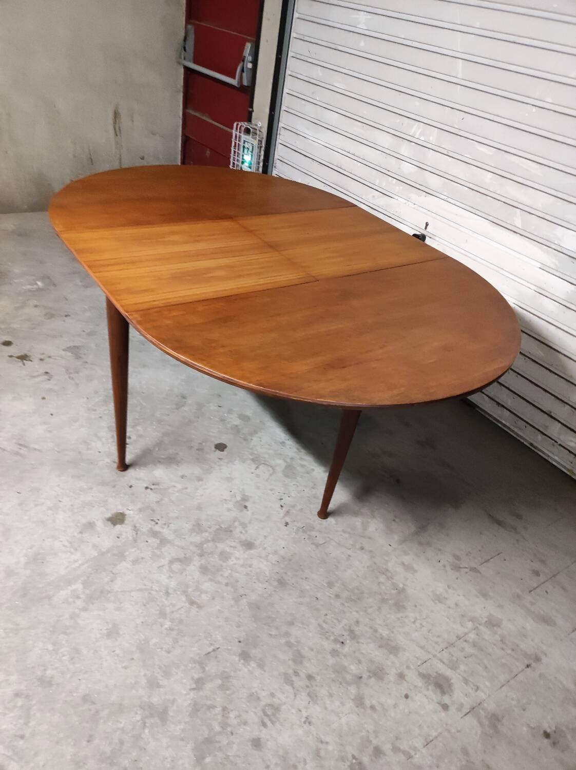Scandinavian vintage teak round table