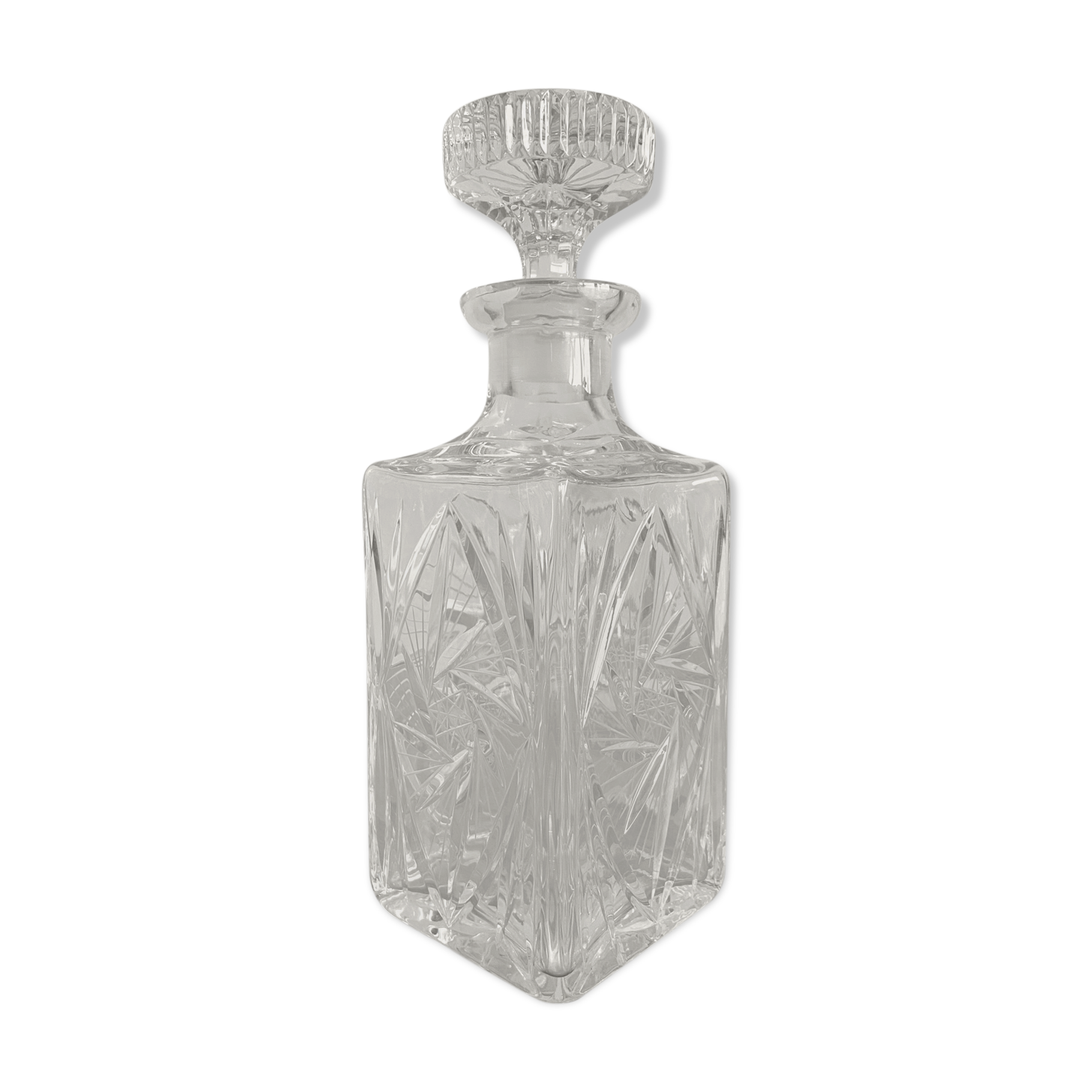 Chiseled whisky carafe