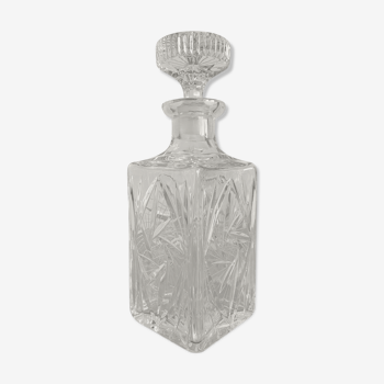 Chiseled whisky carafe