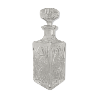 Chiseled whisky carafe