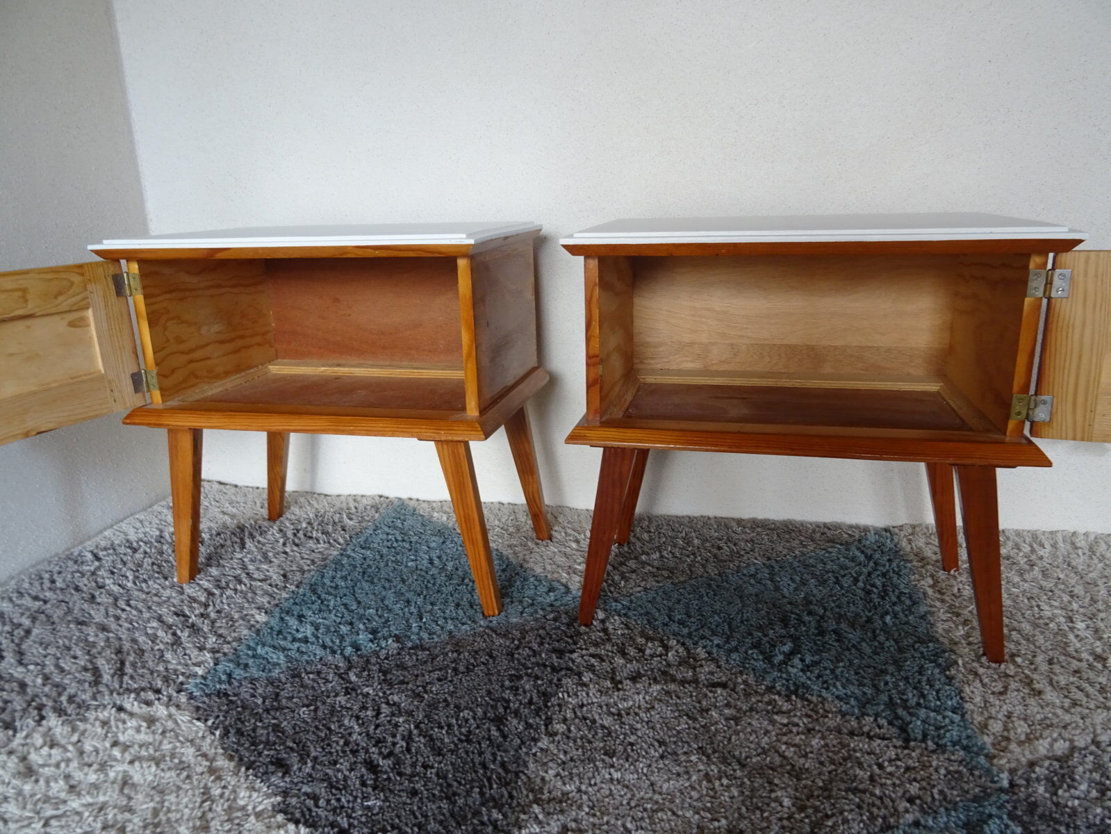 Pair of bedsides fifties