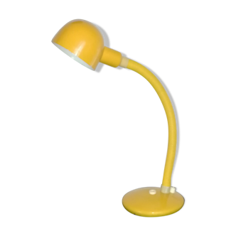 Yellow desk lamp from 1950-60 in metal by the manufacturer NF Luminaires Electricity n°1215,