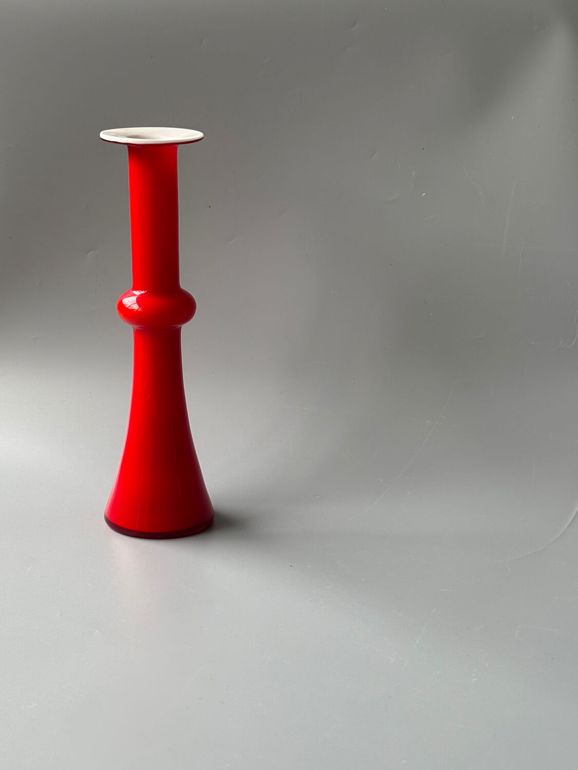 Vase verre soufflé Kastrup Holmegaard, Danemark,1960