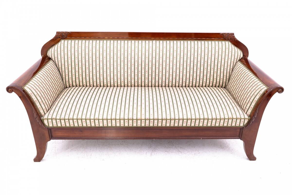 Antique sofa from the late 19th century, Northern Europe.