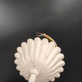 Chandelier metal flowers polychrome three arms vintage