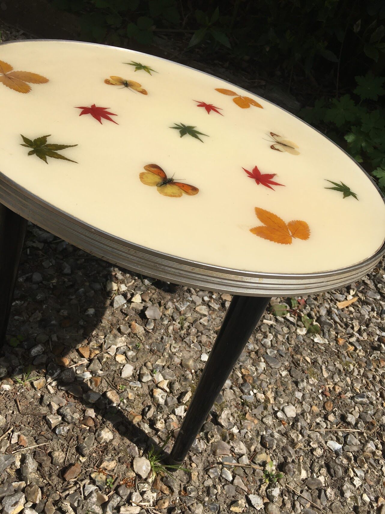 Resin herbarium table