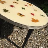 Table herbier en résine
