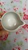Round milk pot old vintage pink iridescent metallic art deco