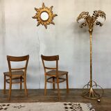 Paire de chaises bistrot troquet Fischel 1950