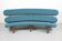 Curved sculptural floating 3-seater sofa dutch design