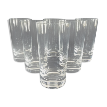 Set of 6 Baccarat crystal orangeade glasses