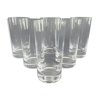 Set of 6 Baccarat crystal orangeade glasses