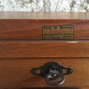 Classeur à rideau Radia en chêne vintage 1950