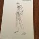 Christian Dior, illustration de mode de presse collection printemps - été 1978
