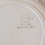 6 flat plates from the 50s Salins model Jocelyne