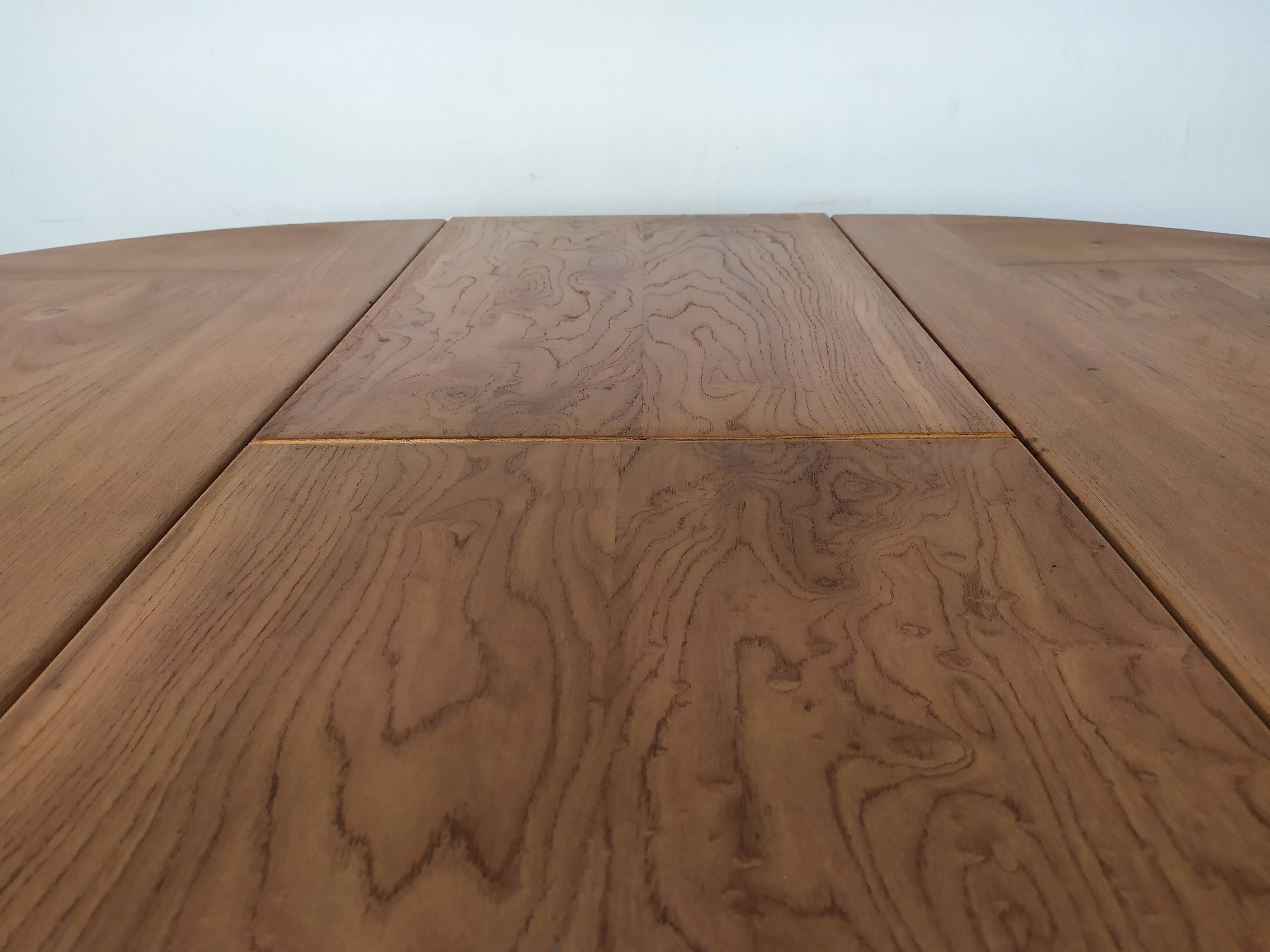 Renewed elm round table