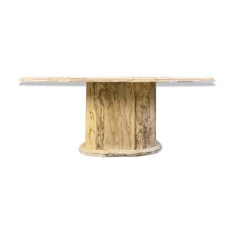 Oval marble dining table, 1970s