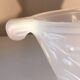 Opalescent glass footed bowl with mistletoe decor Etling France Art Deco 19