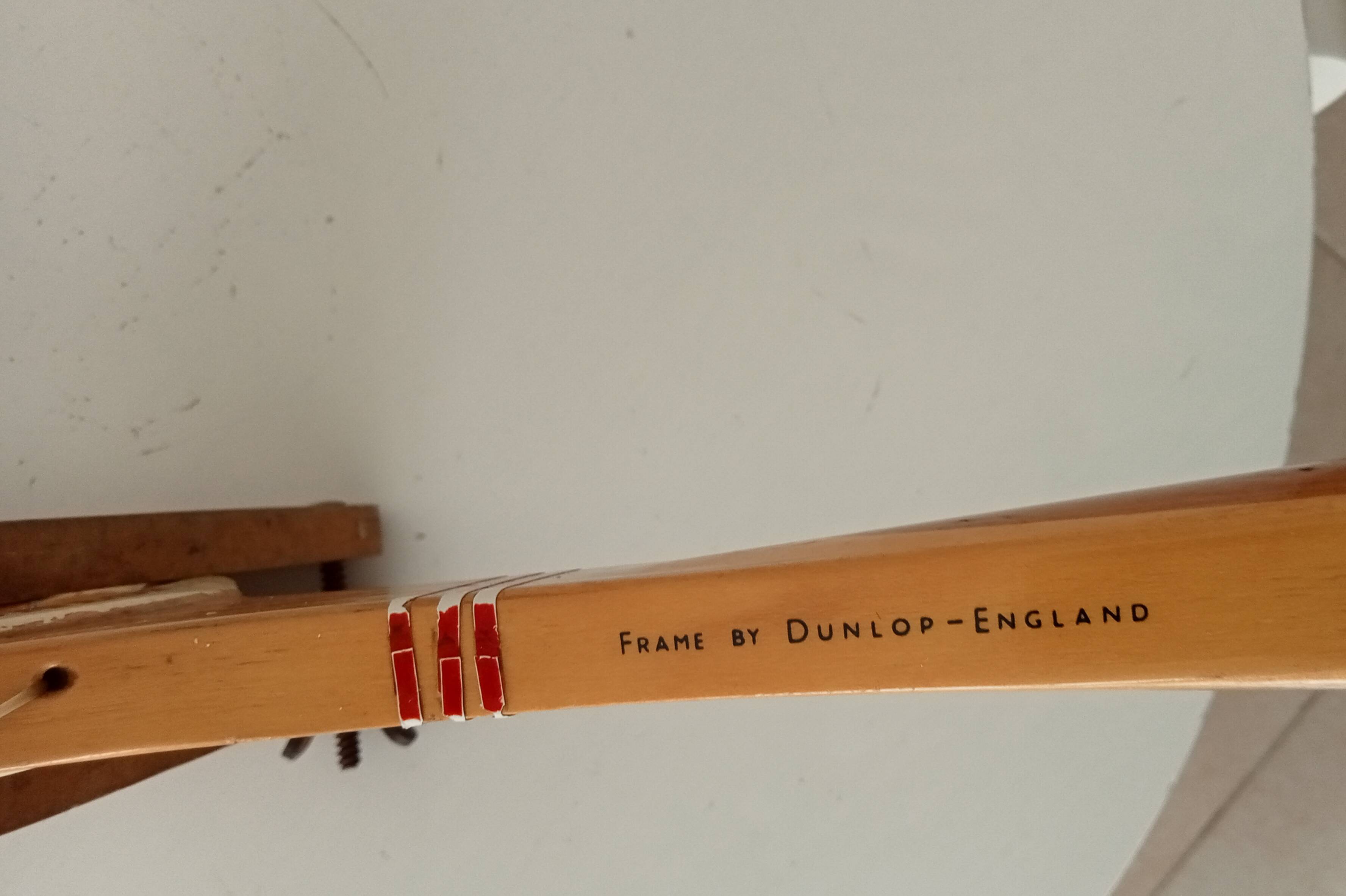 Vintage wooden tennis racket Dunlop Maxply Fort