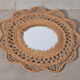 Sun mirror in woven rattan, 60 cm