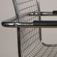 Pair of vintage chrome metal armchairs, 1970