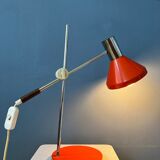 Mid-century red desk lamp