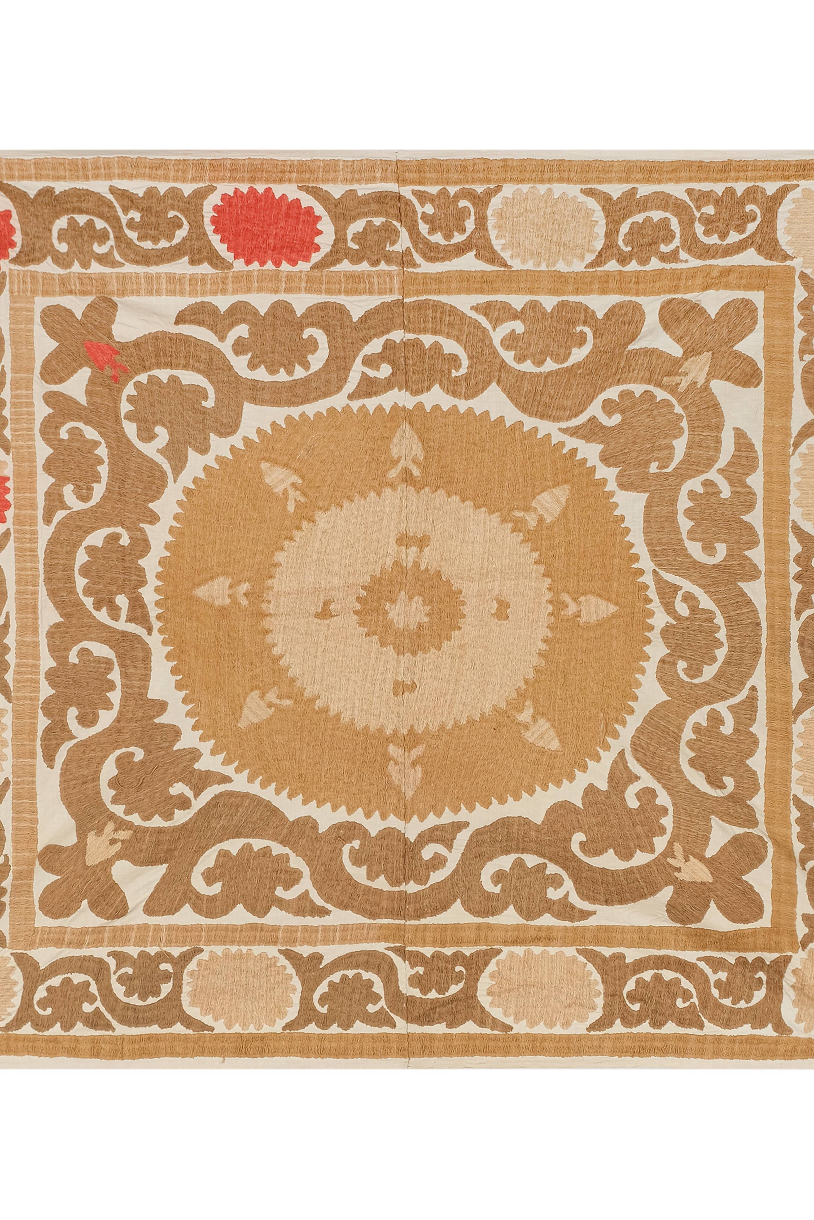 Hand-knotted rug Turkish vintage 127x136 cm