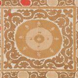 Hand-knotted rug Turkish vintage 127x136 cm