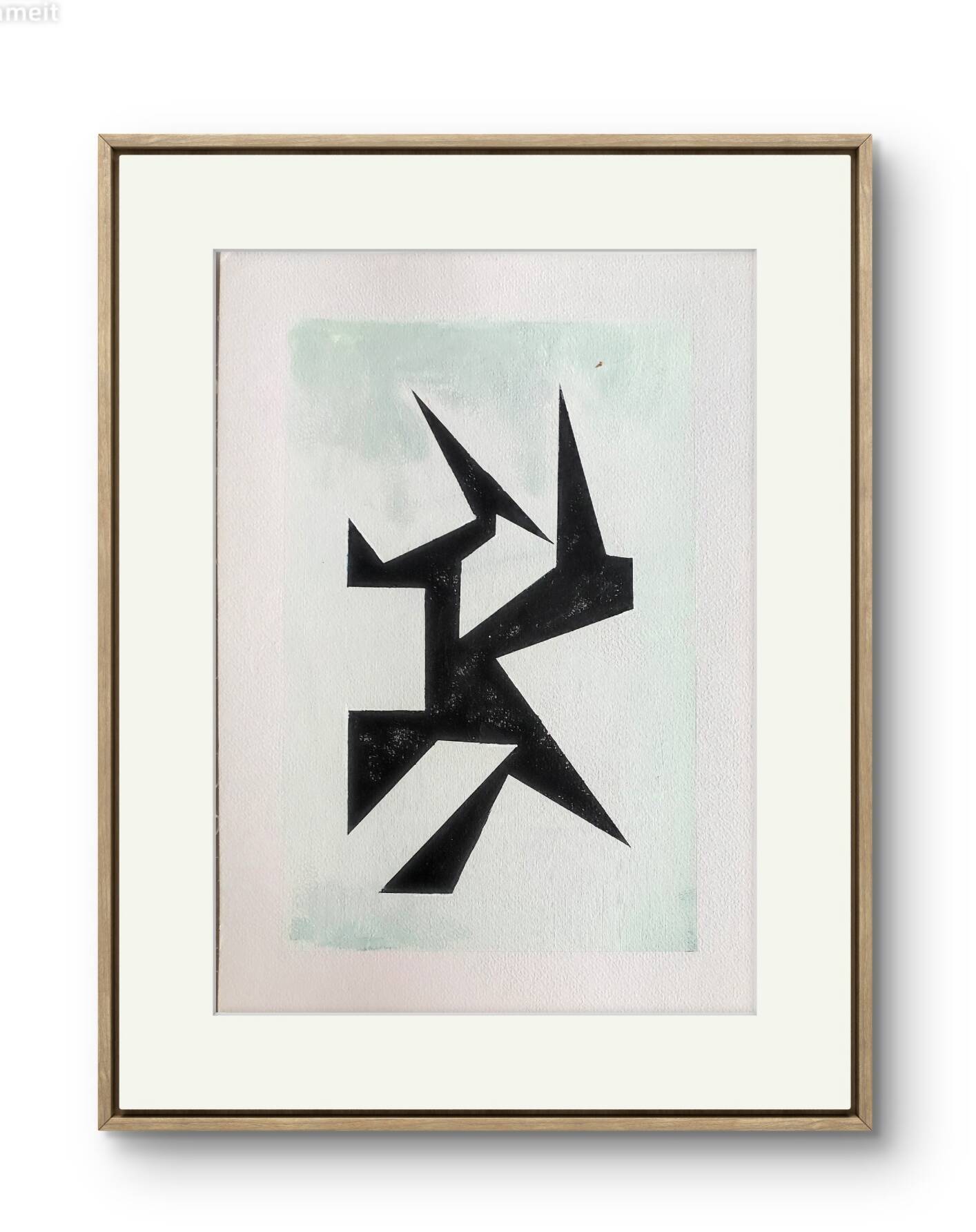 Modern geometric painting