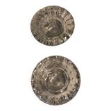 Glass candle holders