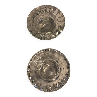 Glass candle holders