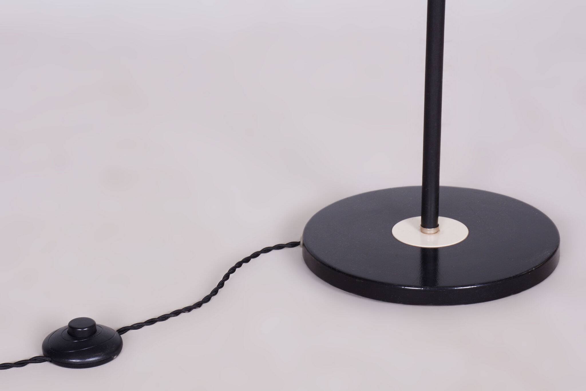 Original MidCentury Floor Lamp, New Electrification, Steel, Czechia, 1960s