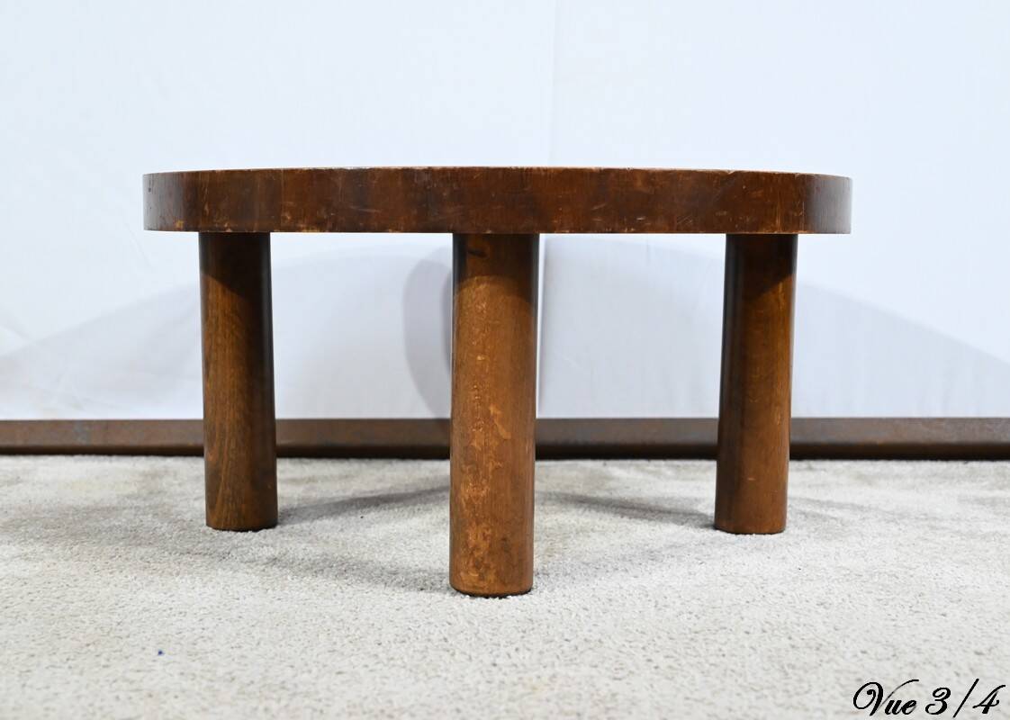 Small Salon Table in Ceramic by Vallauris, signed R.Capron, Collection Les Herbiers - 1960