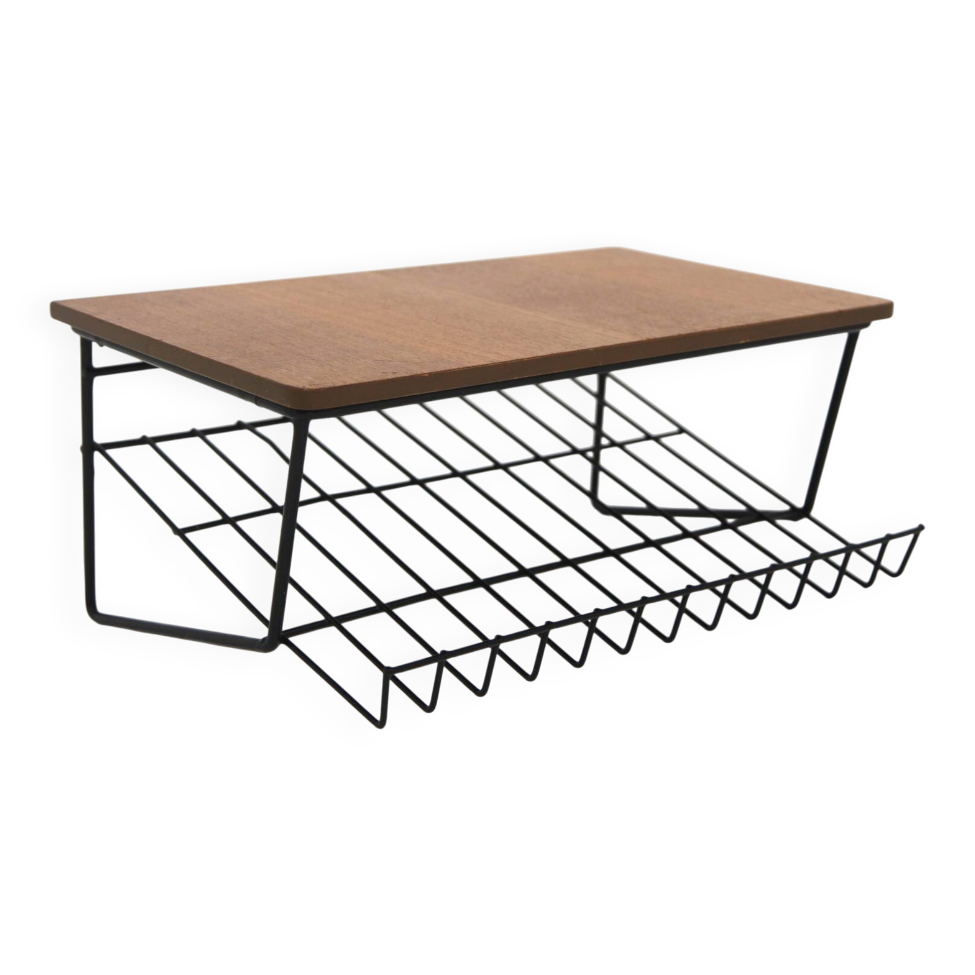 Scandinavian wall shelf in teak, Sweden 1960