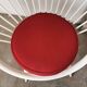 Swedish armchair circle Yngve Ekström, white and red