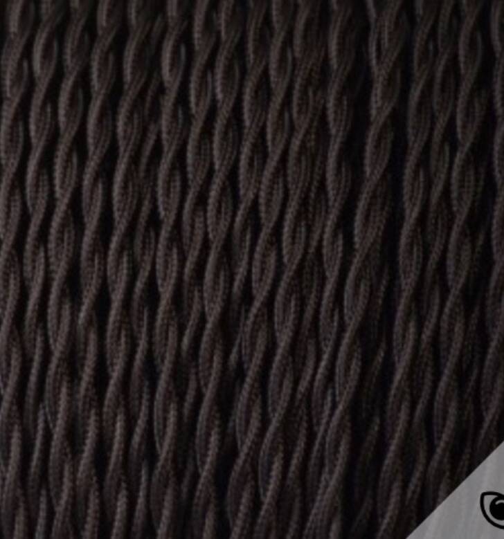 Lamp from the early 1900s, fabric cable, cotton shade.