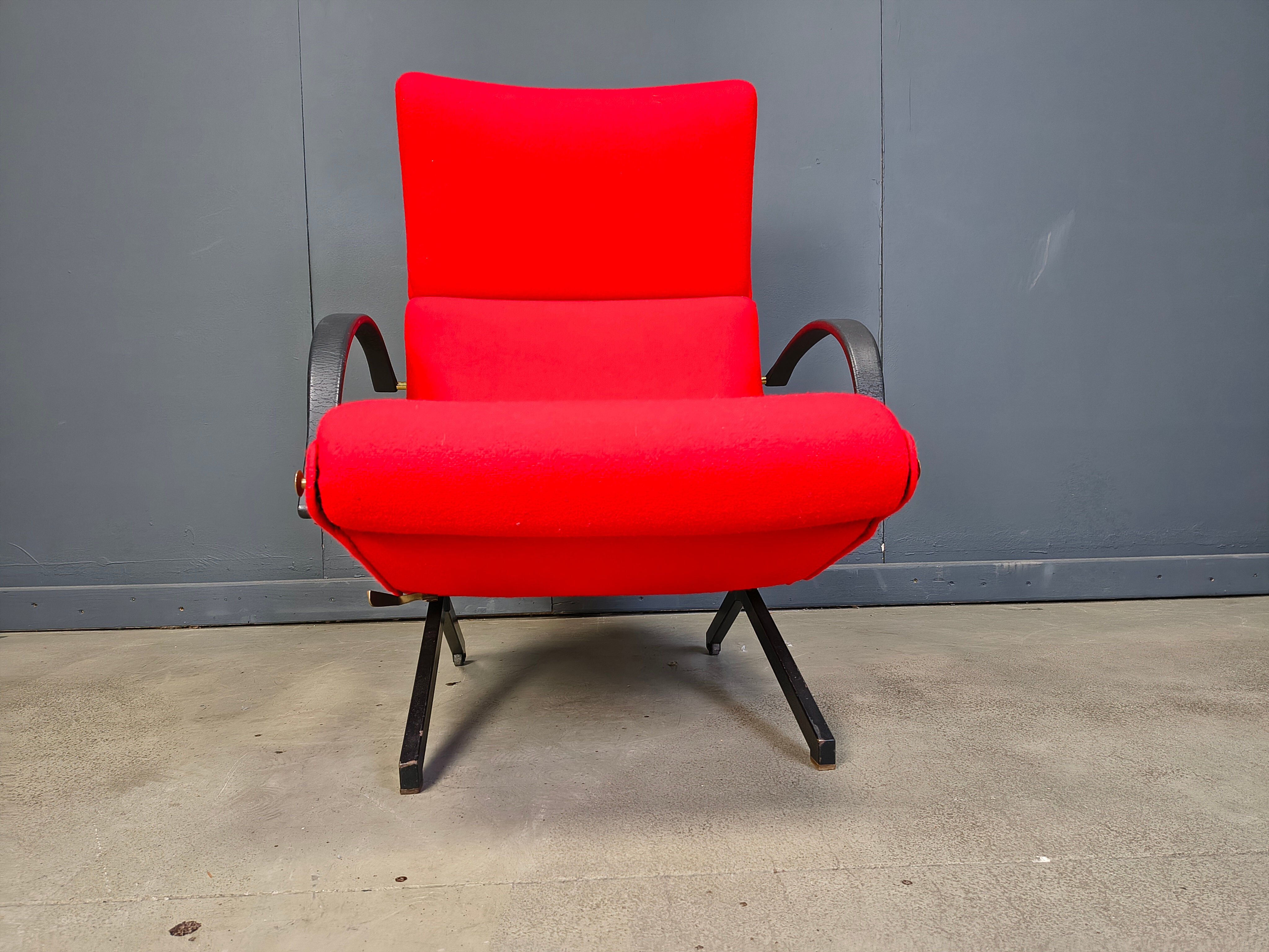 Vintage p40 lounge chair by Osvaldo Borsani for Tecno, 1960s
