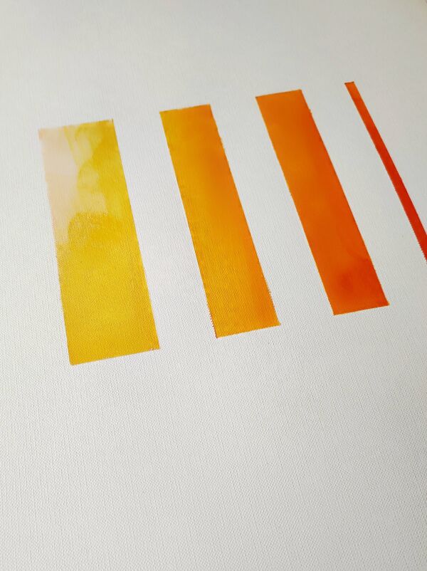 Peinture géométrique minimaliste
