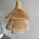 Suspension ou luminaire en rotin en forme de lanterne asiatique