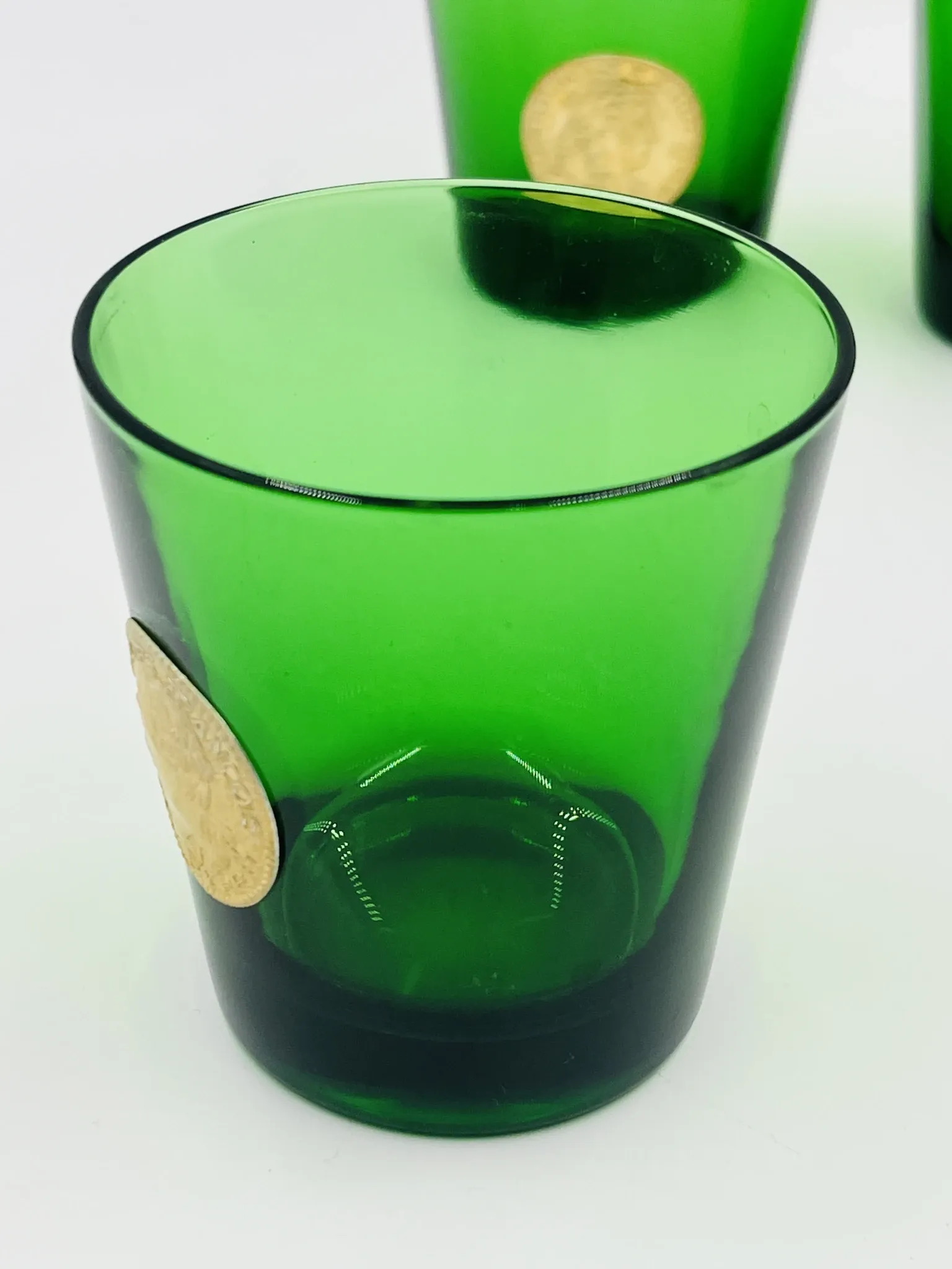 Lot de 4 verres publicitaires Byrrh & Dubonnet