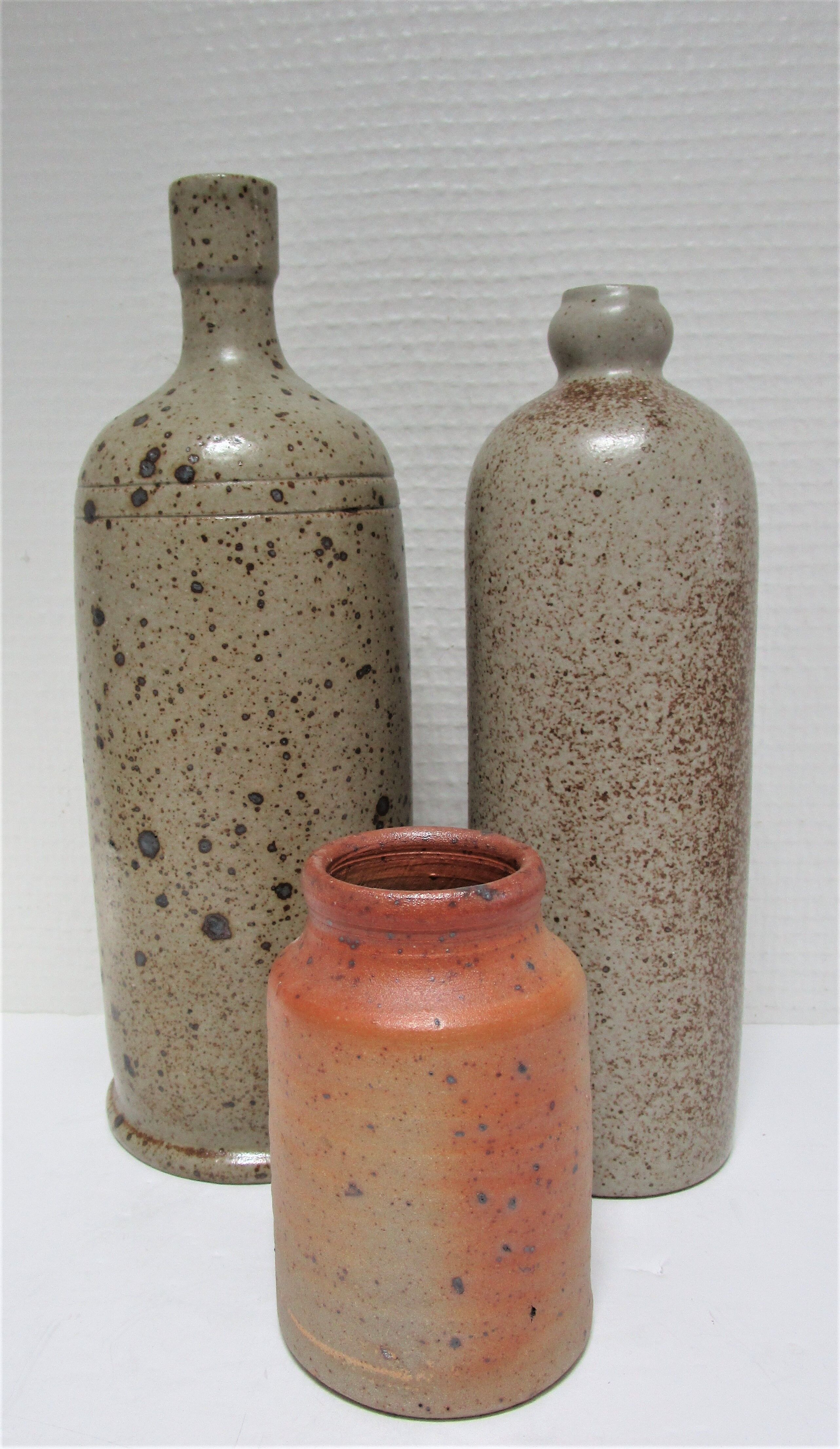 Trois céramiques grès corse France vintage