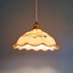 Art Deco marbled opaline pendant light, Scailmont, 1920-30