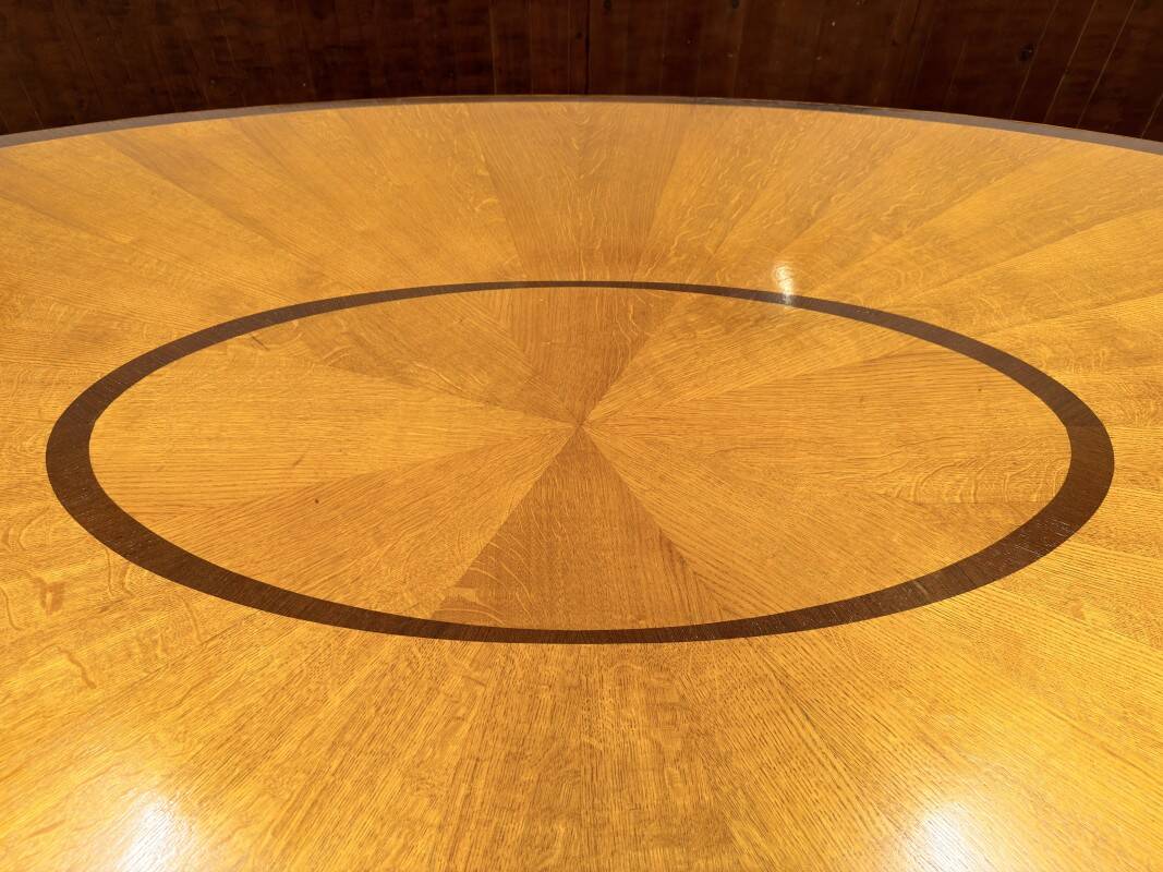 Grande table de conférence Globe Wernicke anglaise