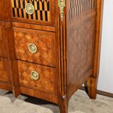 Rosewood and Mahogany chest of drawers, Louis XV / Louis XVI Transition style – Late 19th century