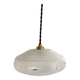 Translucent glass saucer suspension