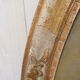 Oil portrait on canvas carved wooden frame