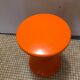 Vintage orange Tam Tam stool – Original stamp – 1970s