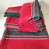 Vintage Basque tablecloth and 12 napkins