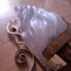 3 gold metal torchere wall lights