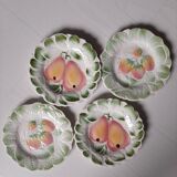 4 slurry dessert plates